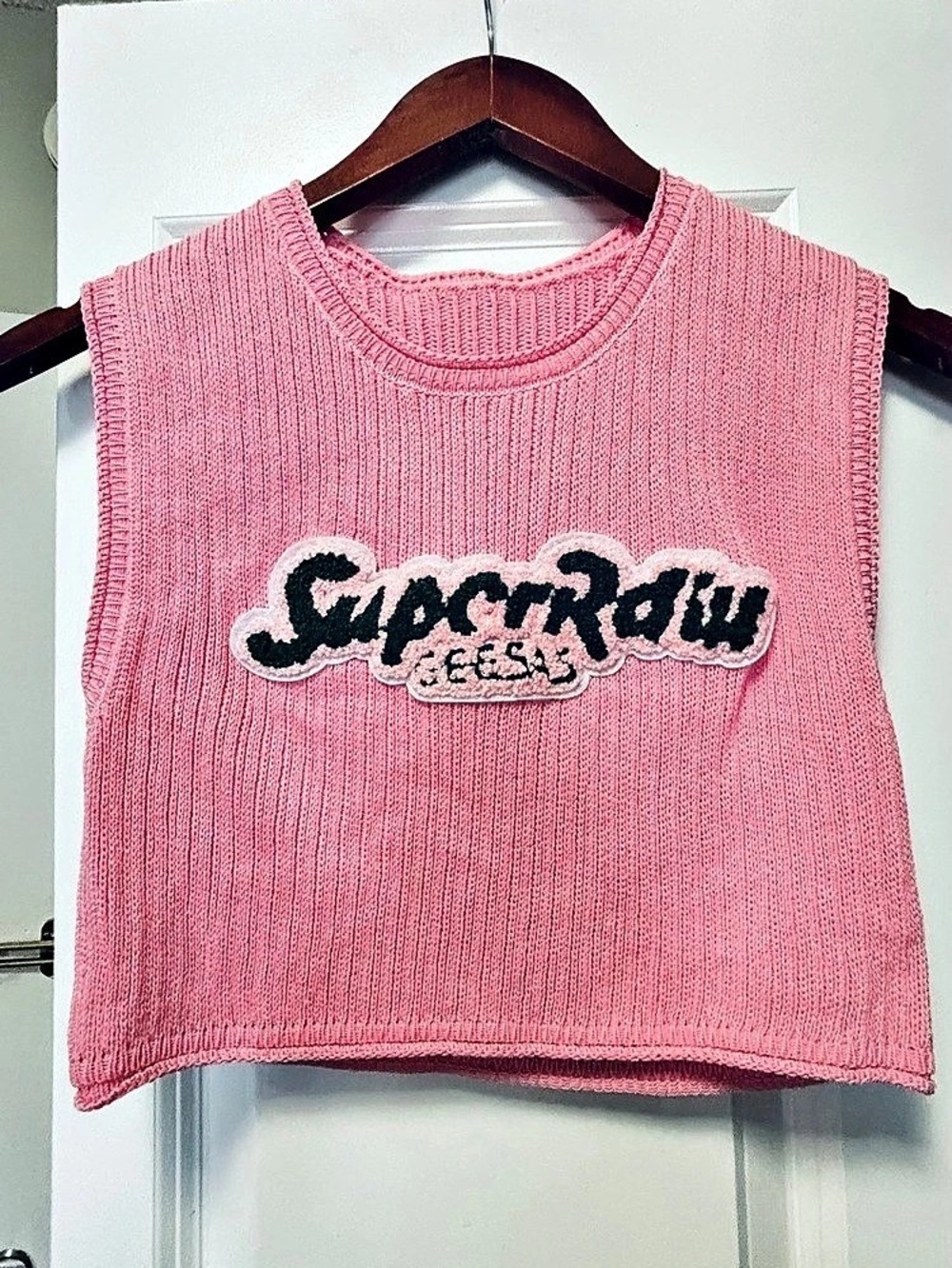 Pink Knit Sweater Top